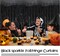 2-Pack Black Foil Fringe Tinsel Curtains Party Backdrop Decorations